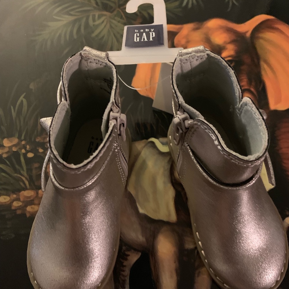 Cute silver boot